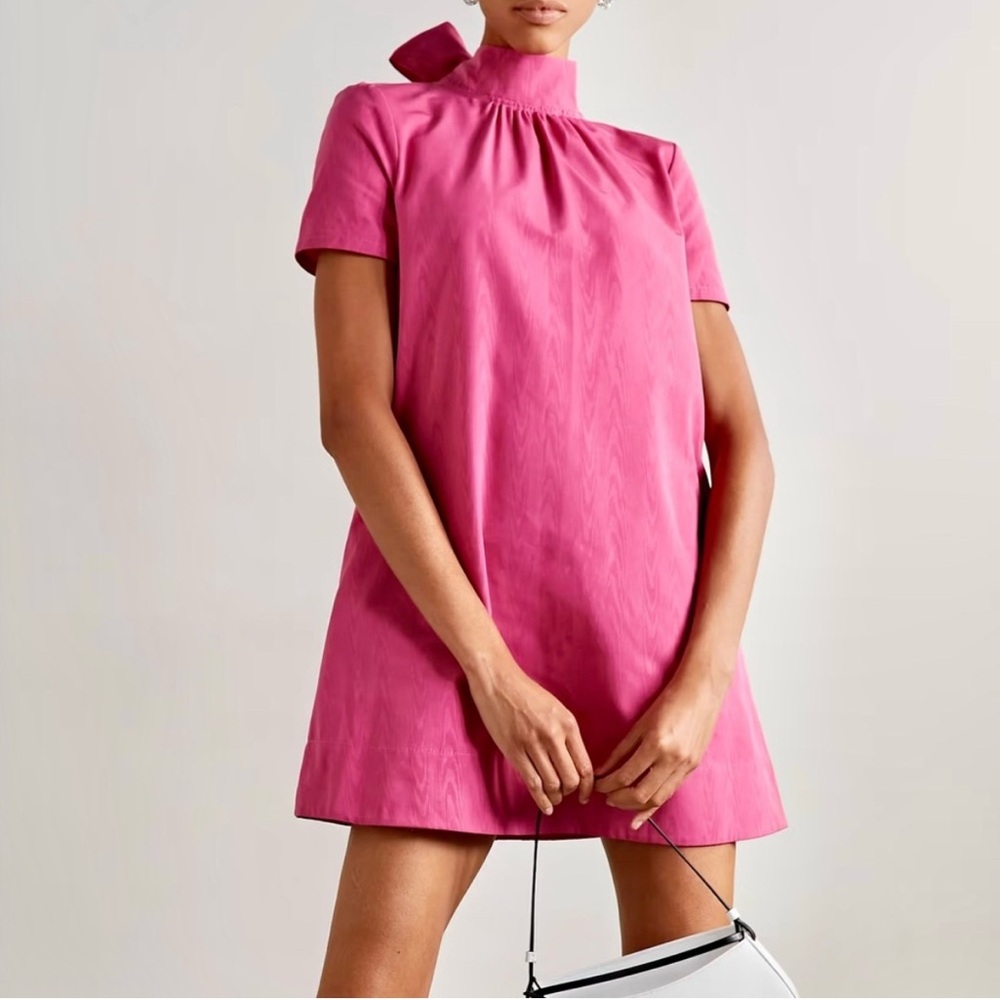 NWT Staud Ilana Mini Dress- Lollipop Pink